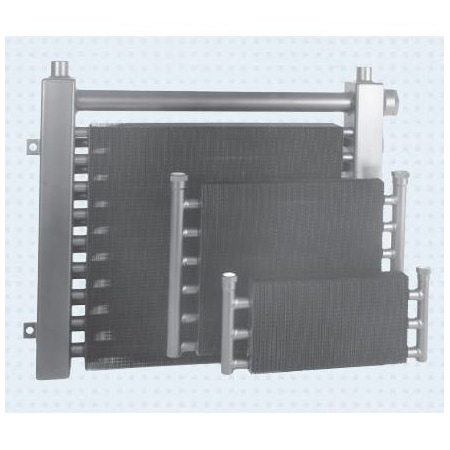 Thermal Transfer Oil Coolers DH Series: 6-50 GPM, 25 L x 24 W x 1.5 Depth, 1 NPT Ports 258023